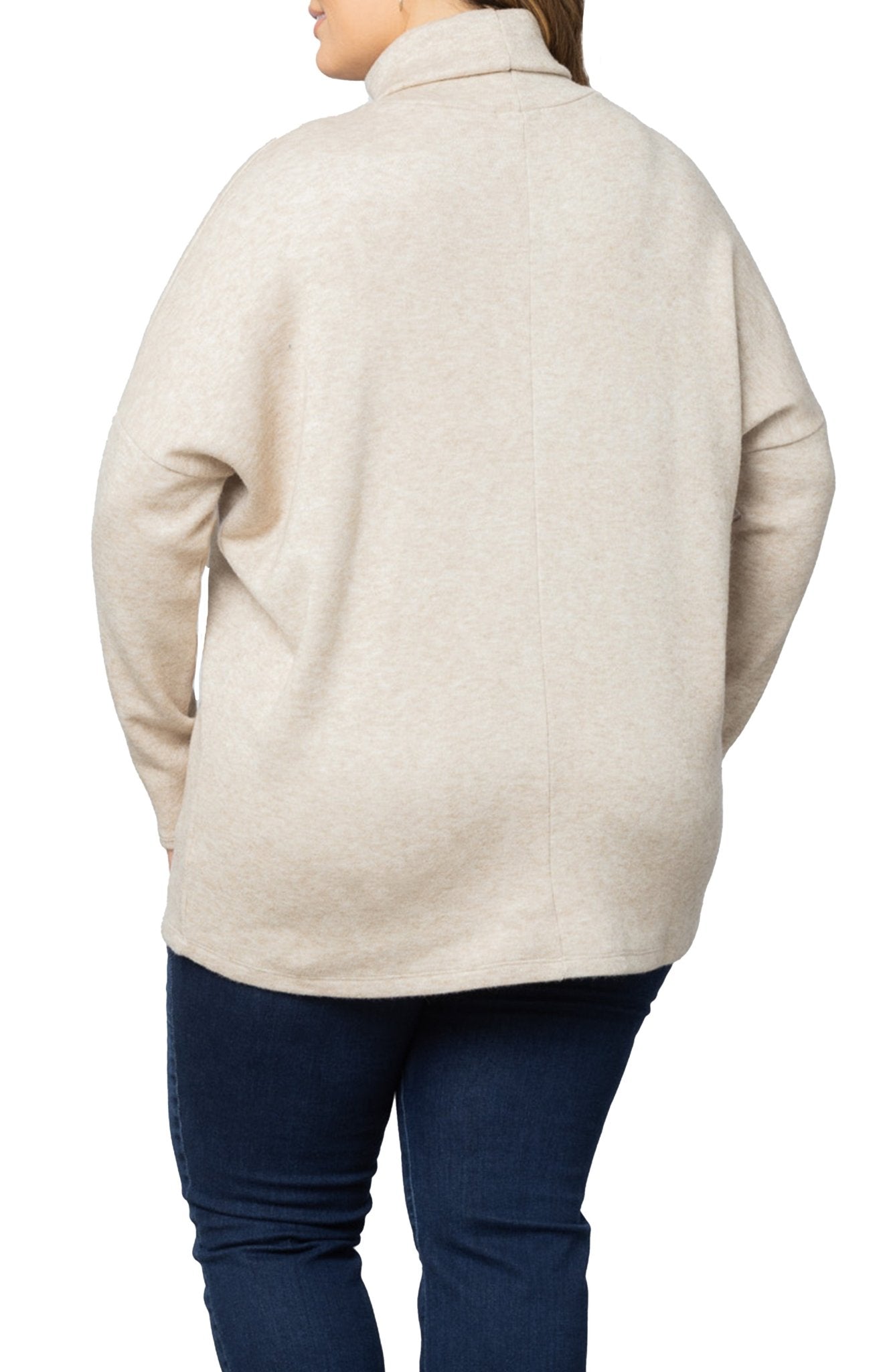 Paris Turtleneck Tunic Sweater - Plus