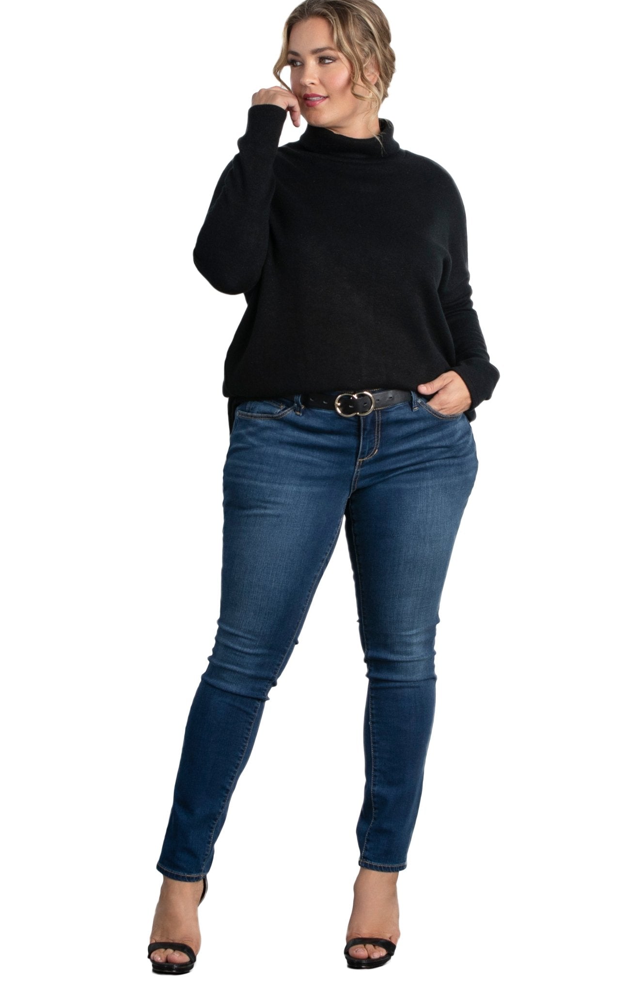 Paris Turtleneck Tunic Sweater - Plus