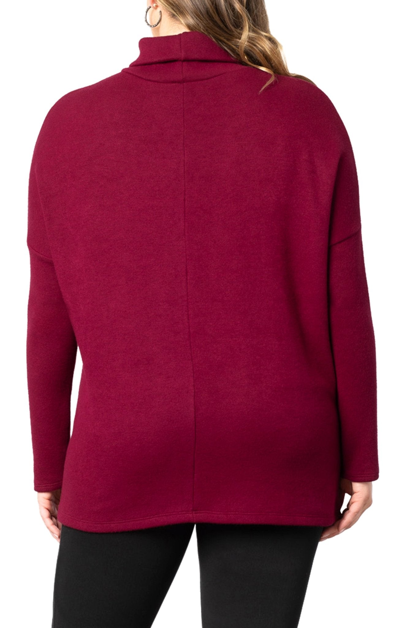 Paris Turtleneck Tunic Sweater - Plus
