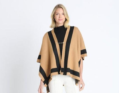 Colorblock Poncho - DressbarnKimonos & Ponchos