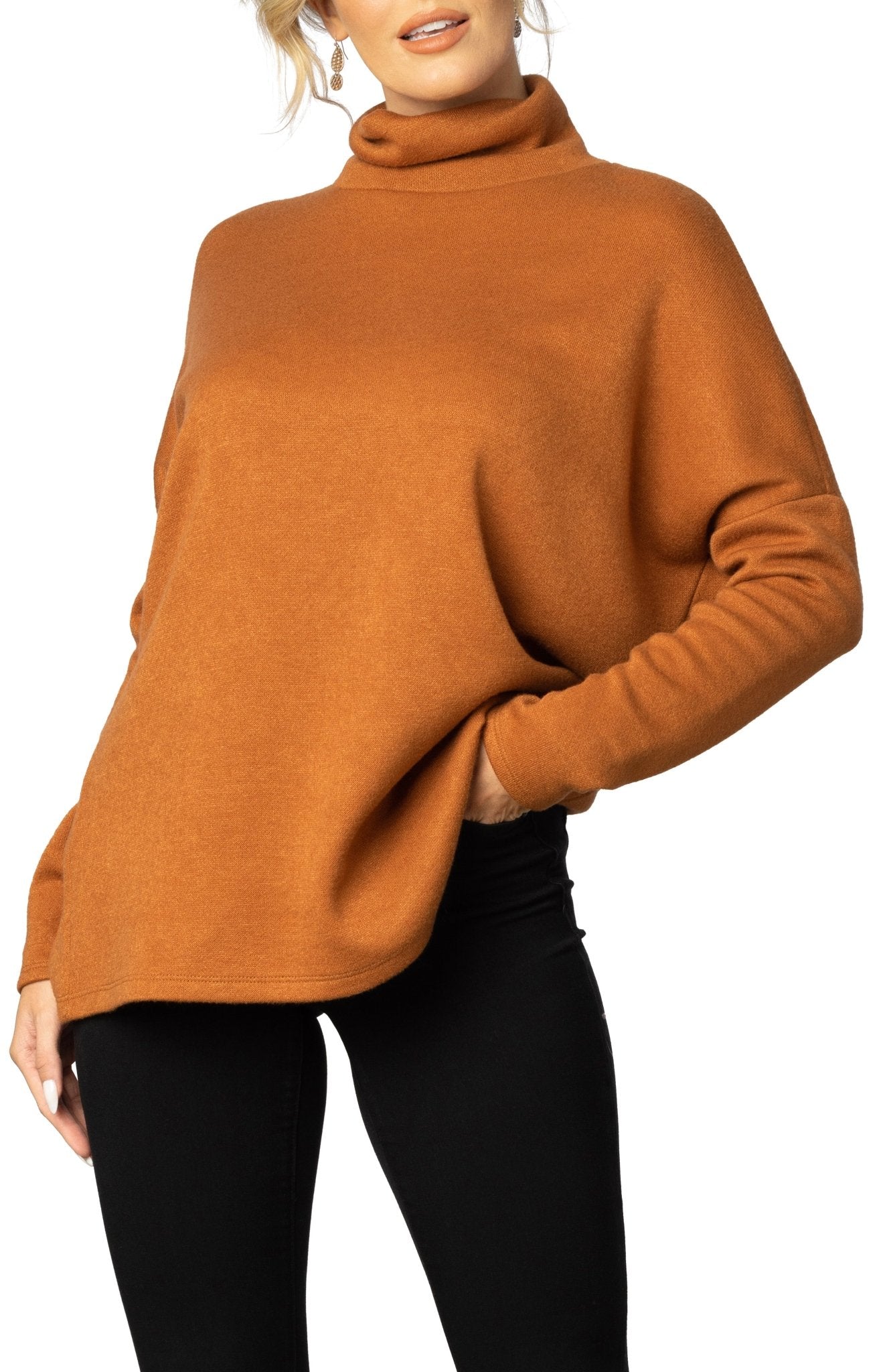 Paris Turtleneck Tunic Sweater - DressbarnSweatshirts & Hoodies