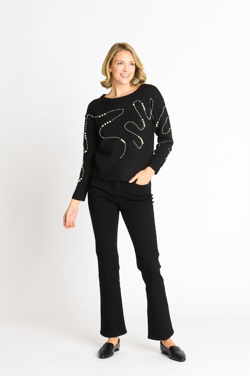 Pearl Swirl Crewneck Sweater
