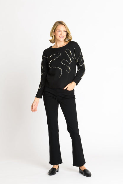 Pearl Swirl Crewneck Sweater